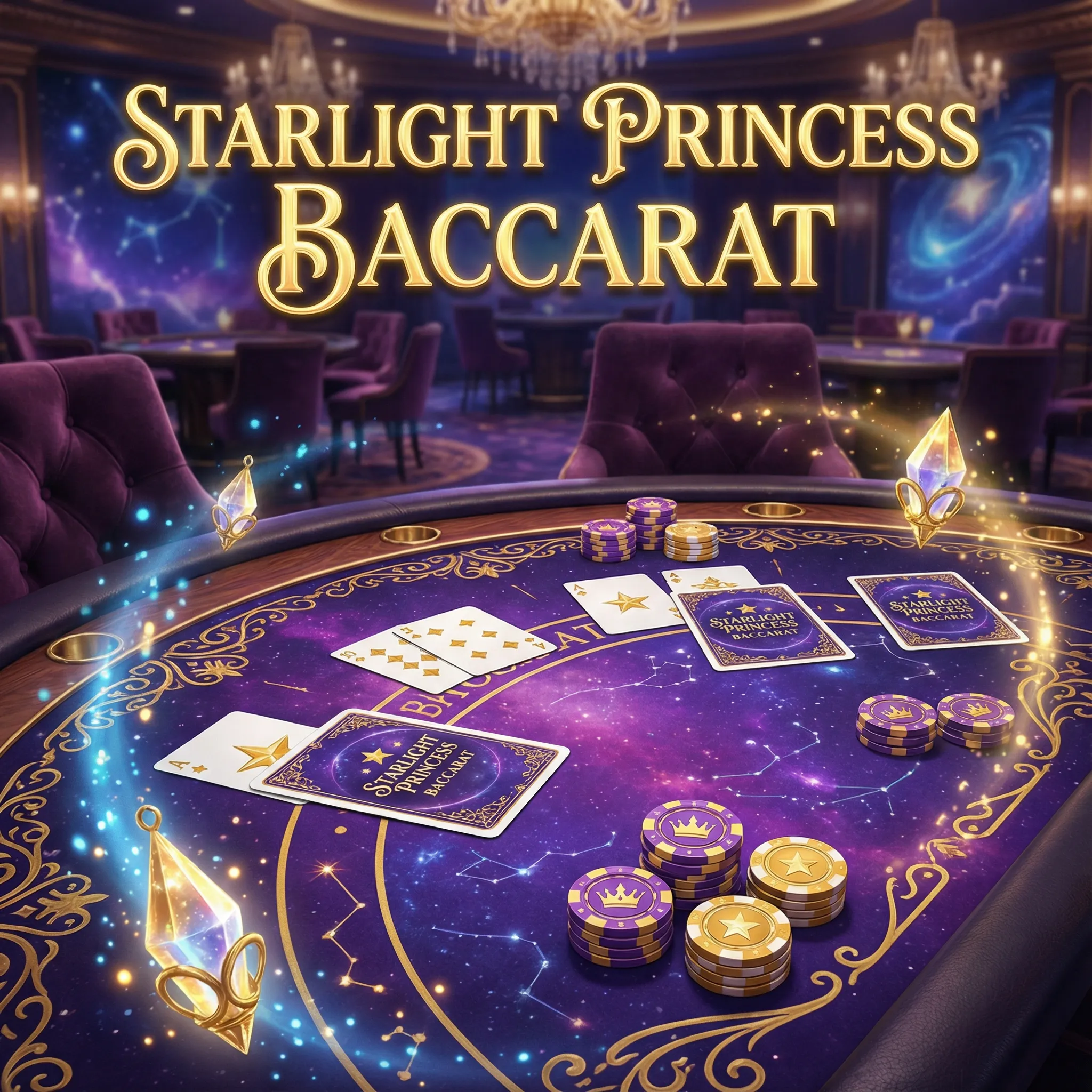 Bacará jogo de cartas elegante